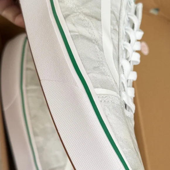 Vans Men's White and Green Casual Sneakers - Picture 3 of 8